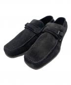 GUCCIグッチ）の古着「スウェードドライビングシューズ」｜ブラック