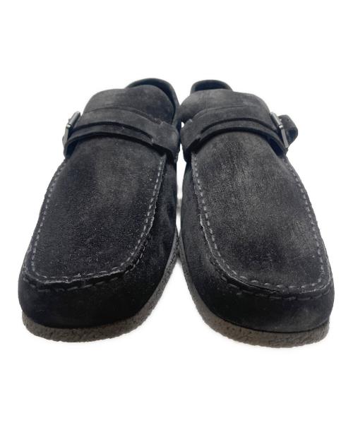 GUCCI（グッチ）GUCCI (グッチ) スウェードドライビングシューズ ブラック サイズ:44の古着・服飾アイテム