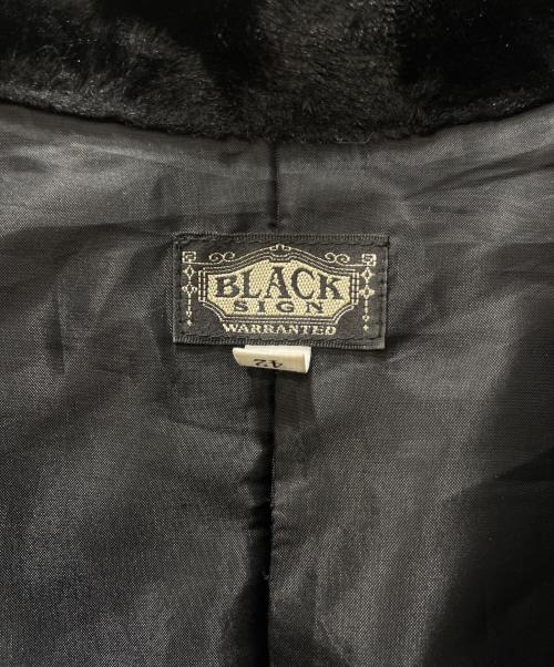 BLACK SIGN（ブラックサイン）BLACK SIGN (ブラックサイン) Night Walker Jacket ブラック サイズ:42の古着・服飾アイテム