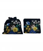 FEILERフェイラー）の古着「デイジーロンドポーチ&巾着セット」