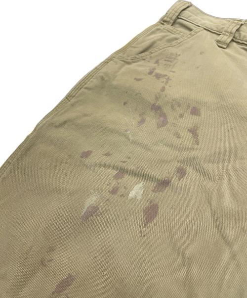 CarHartt（カーハート）CarHartt (カーハート) ペイント加工ワークパンツ ベージュ サイズ:34×32の古着・服飾アイテム
