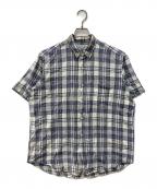 COMME des GARCONS HOMMEコムデギャルソン オム）の古着「チェックシャツ」｜グリーン×ネイビー