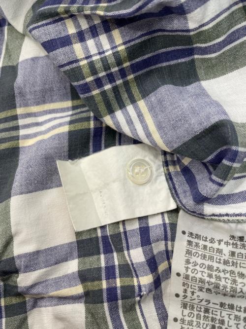 COMME des GARCONS HOMME（コムデギャルソン オム）COMME des GARCONS HOMME (コムデギャルソン オム) チェックシャツ グリーン×ネイビー サイズ:サイズ表記なしの古着・服飾アイテム
