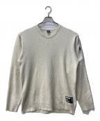 AVIREXアヴィレックス）の古着「クルーネックスリーブポケットニット」｜アイボリー