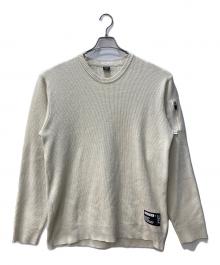 AVIREX（アヴィレックス）の古着「クルーネックスリーブポケットニット」｜アイボリー
