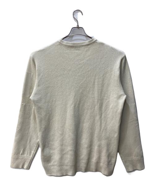 AVIREX（アヴィレックス）AVIREX (アヴィレックス) クルーネックスリーブポケットニット アイボリー サイズ:2XLの古着・服飾アイテム