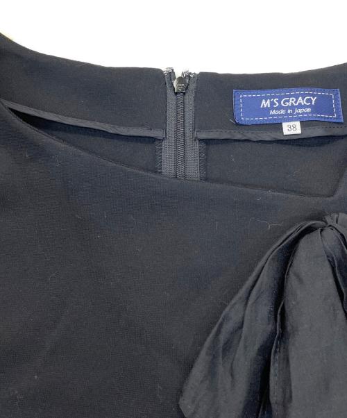 M'S GRACY（エムズグレイシー）M'S GRACY (エムズグレイシー) 半袖ワンピース ブラック サイズ:38の古着・服飾アイテム