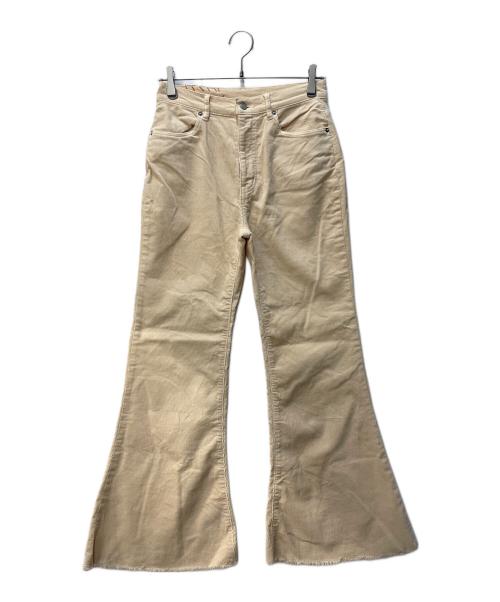 R.H.Vintage（ロンハーマン・ヴィンテージ）R.H.Vintage (ロンハーマン・ヴィンテージ) コーデュロイフレアパンツ ベージュ サイズ:26の古着・服飾アイテム