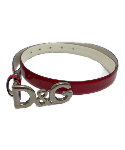 DOLCE & GABBANA（ドルチェ＆ガッバーナ）DOLCE & GABBANA (ドルチェ＆ガッバーナ) エナメルベルト レッドの古着・服飾アイテム