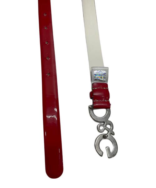 DOLCE & GABBANA（ドルチェ＆ガッバーナ）DOLCE & GABBANA (ドルチェ＆ガッバーナ) エナメルベルト レッドの古着・服飾アイテム