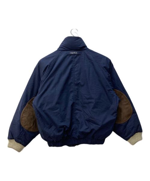 NAUTICA（ノーティカ）NAUTICA (ノーティカ) エルボーパッチダウンジャケット ネイビー サイズ:Lの古着・服飾アイテム