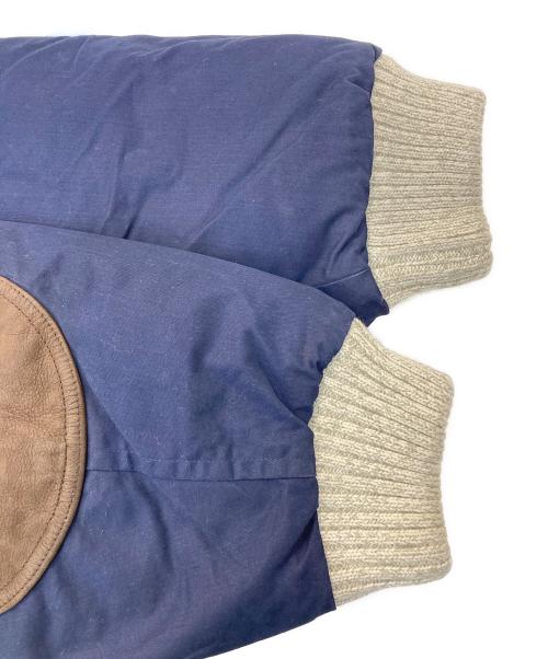 NAUTICA（ノーティカ）NAUTICA (ノーティカ) エルボーパッチダウンジャケット ネイビー サイズ:Lの古着・服飾アイテム