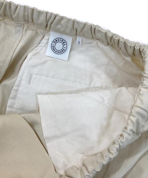 ORCIVAL（オーシバル）ORCIVAL (オーシバル) ワイドイージーパンツ アイボリー サイズ:SIZE 1の古着・服飾アイテム