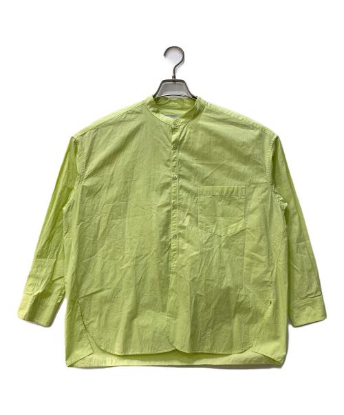 ticca（ティッカ）ticca (ティッカ) バンドカラーシャツ 黄緑 サイズ:Fの古着・服飾アイテム