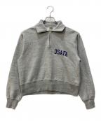 BUZZ RICKSON'Sバズリクソンズ）の古着「ハーフジップスウェット」｜グレー