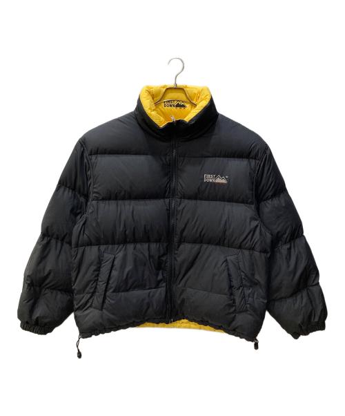 FIRST DOWN（ファーストダウン）FIRST DOWN (ファーストダウン) リバーシブルダウンジャケット ブラック サイズ:サイズ表記無しの古着・服飾アイテム