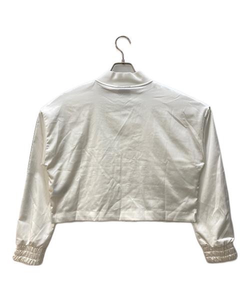 NIKE（ナイキ）NIKE (ナイキ) クロップドナイロンジャケット ホワイト サイズ:Lの古着・服飾アイテム