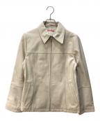 CASTELBAJACカステルバジャック）の古着「ラムレザージャケット」｜ベージュ