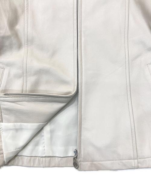 CASTELBAJAC（カステルバジャック）CASTELBAJAC (カステルバジャック) ラムレザージャケット ベージュ サイズ:SIZE 1の古着・服飾アイテム