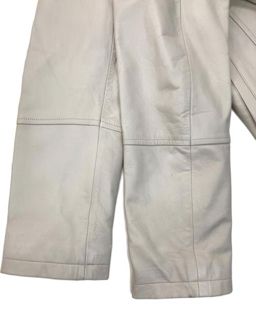 CASTELBAJAC（カステルバジャック）CASTELBAJAC (カステルバジャック) ラムレザージャケット ベージュ サイズ:SIZE 1の古着・服飾アイテム