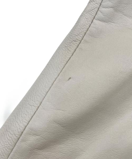 CASTELBAJAC（カステルバジャック）CASTELBAJAC (カステルバジャック) ラムレザージャケット ベージュ サイズ:SIZE 1の古着・服飾アイテム
