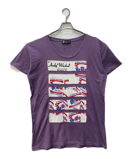 Andy Warhol by HYSTERIC GLAMOUR（アンディーウォーホルバイヒステリックグラマー）Andy Warhol by HYSTERIC GLAMOUR (アンディーウォーホルバイヒステリックグラマー) 洗剤柄オーバーサイズTシャツ パープル サイズ:FREEの古着・服飾アイテム