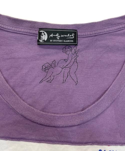 Andy Warhol by HYSTERIC GLAMOUR（アンディーウォーホルバイヒステリックグラマー）Andy Warhol by HYSTERIC GLAMOUR (アンディーウォーホルバイヒステリックグラマー) 洗剤柄オーバーサイズTシャツ パープル サイズ:FREEの古着・服飾アイテム