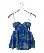 MAISON SPECIALメゾンスペシャル）の古着「カラーツイードビスチェ」｜ブルー