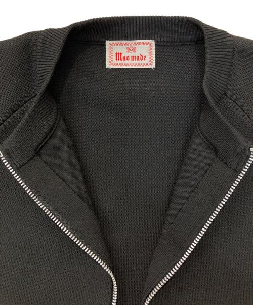 maomade（マオメイド）maomade (マオメイド) ニットブルゾン ブラック サイズ:FREEの古着・服飾アイテム