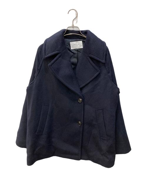 OPAQUE.CLIP（オペークドットクリップ）OPAQUE.CLIP (オペークドットクリップ) Pコート ネイビー サイズ:Ｍの古着・服飾アイテム