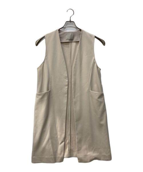 UNFILO（アンフィーロ）UNFILO (アンフィーロ) ロングジレ ベージュ サイズ:Lの古着・服飾アイテム