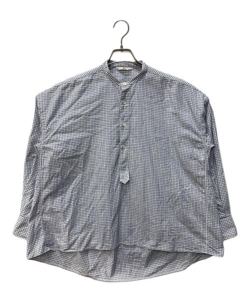 45R（フォーティファイブ・アール）45R (フォーティファイブ・アール) プルオーバーシャツ ブルーの古着・服飾アイテム