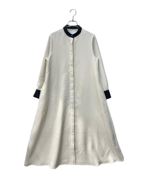 SHIPS any（シップスエニィ）SHIPS any (シップスエニィ) ダブルクロス Aライン シャツワンピース ベージュ サイズ:FREEの古着・服飾アイテム