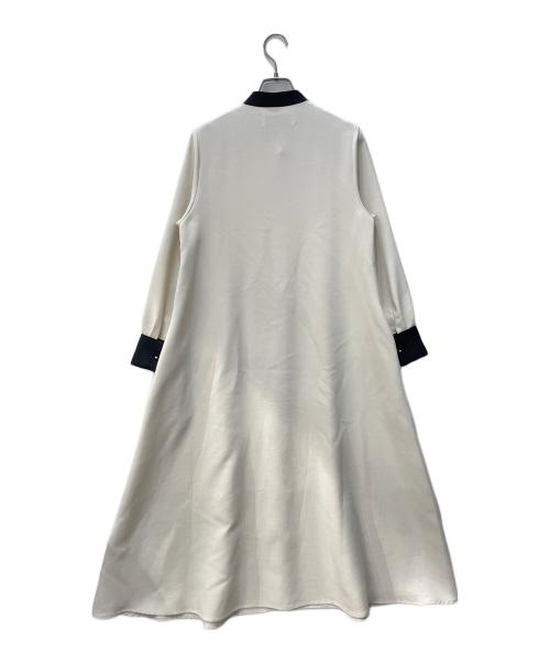 SHIPS any（シップスエニィ）SHIPS any (シップスエニィ) ダブルクロス Aライン シャツワンピース ベージュ サイズ:FREEの古着・服飾アイテム