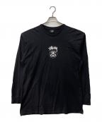 stussyステューシー）の古着「BASIC STUSSY LS TEE」｜ブラック