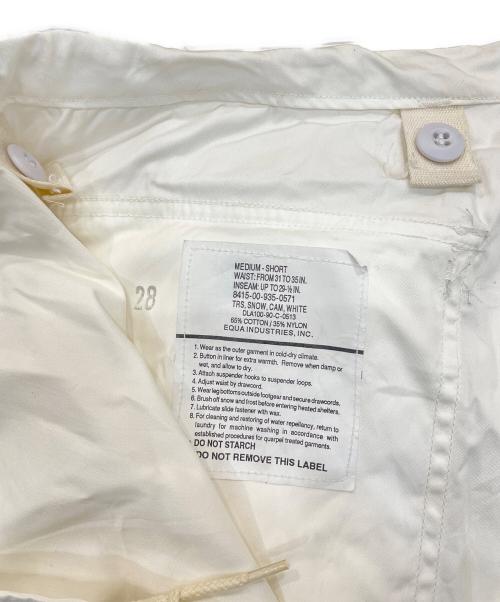US ARMY（ユーエスアーミー）US ARMY (ユーエスアーミー) スノーカモパンツ ホワイト サイズ:MEDIUM-SHORTの古着・服飾アイテム