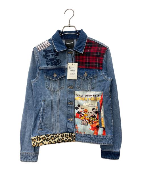 Desigual（デシグアル）Desigual (デシグアル) DISNEY (ディズニー) ミッキーマウス デニムトラッカージャケット インディゴ サイズ:XS 未使用品の古着・服飾アイテム
