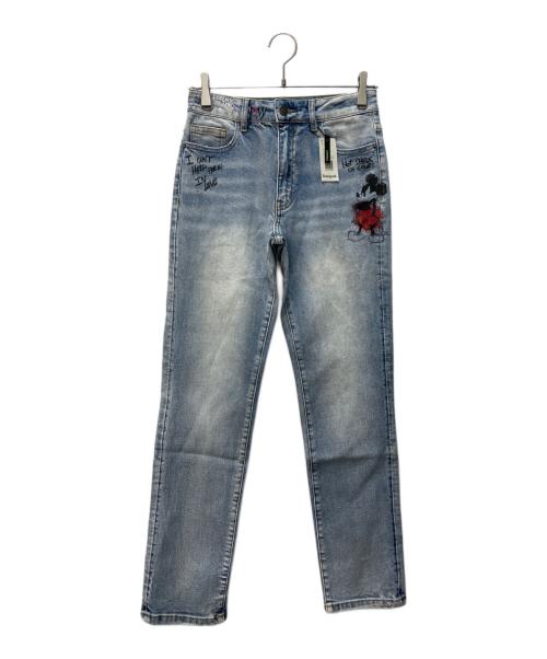 Desigual（デシグアル）Desigual (デシグアル) DISNEY (ディズニー) ミッキーマウス ストレートジーンズ インディゴ サイズ:36 未使用品の古着・服飾アイテム
