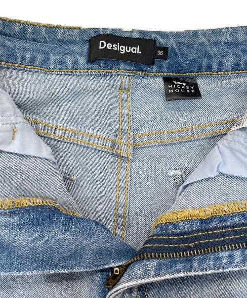 Desigual（デシグアル）Desigual (デシグアル) DISNEY (ディズニー) ミッキーマウス ストレートジーンズ インディゴ サイズ:36 未使用品の古着・服飾アイテム