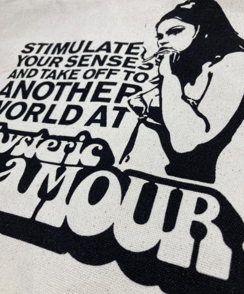Hysteric Glamour（ヒステリックグラマー）Hysteric Glamour (ヒステリックグラマー) SMOKING GIRL キャンバストートバッグ アイボリー 未使用品の古着・服飾アイテム