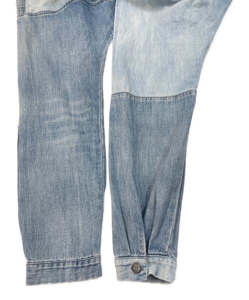 POLO RALPH LAUREN（ポロ・ラルフローレン）POLO RALPH LAUREN (ポロ・ラルフローレン) パッチワークデニムシャツワンピース インディゴ サイズ:4の古着・服飾アイテム