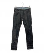 DRIES VAN NOTENドリスヴァンノッテン）の古着「コーティングデニムパンツ」｜インディゴ