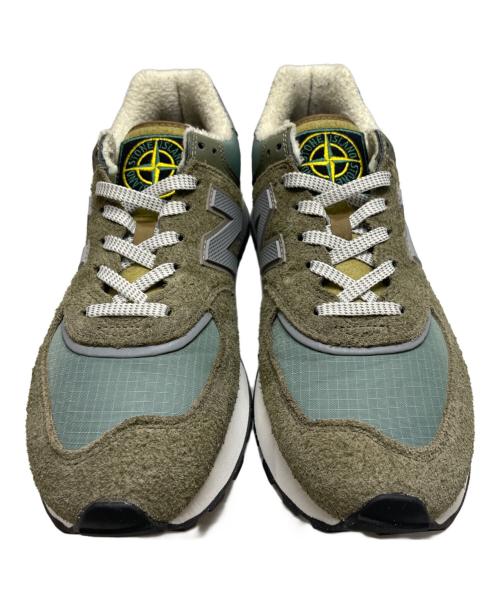 NEW BALANCE（ニューバランス）NEW BALANCE (ニューバランス) STONE ISLAND (ストーンアイランド) 574 Legacy オリーブ サイズ:27.5の古着・服飾アイテム