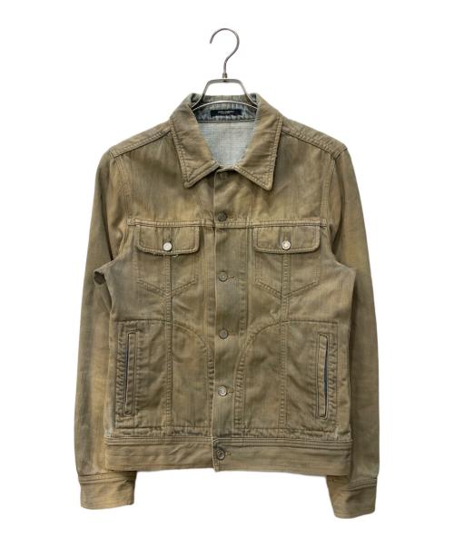 DOLCE & GABBANA（ドルチェ＆ガッバーナ）DOLCE & GABBANA (ドルチェ＆ガッバーナ) コーティングデニムジャケット インディゴ サイズ:50の古着・服飾アイテム