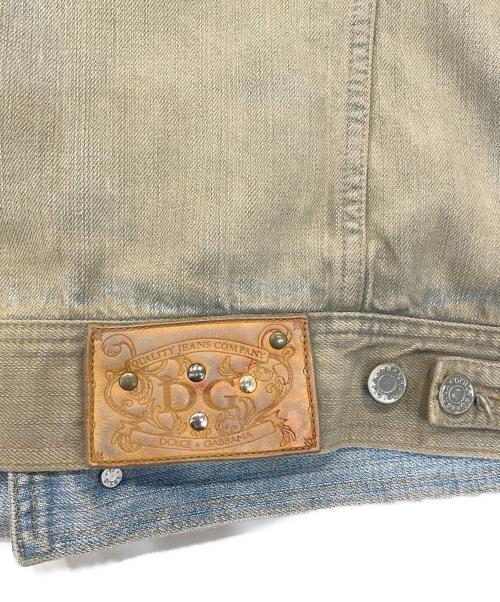 DOLCE & GABBANA（ドルチェ＆ガッバーナ）DOLCE & GABBANA (ドルチェ＆ガッバーナ) コーティングデニムジャケット インディゴ サイズ:50の古着・服飾アイテム