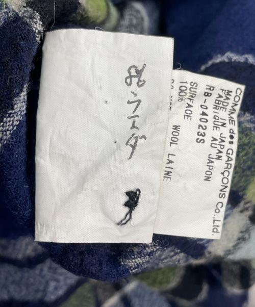 ROBE DE CHAMBRE COMME DES GARCONS（ローブドシャンブル コムデギャルソン）ROBE DE CHAMBRE COMME DES GARCONS (ローブドシャンブル コムデギャルソン) チェックシャツ グリーン×ネイビー サイズ:Sの古着・服飾アイテム