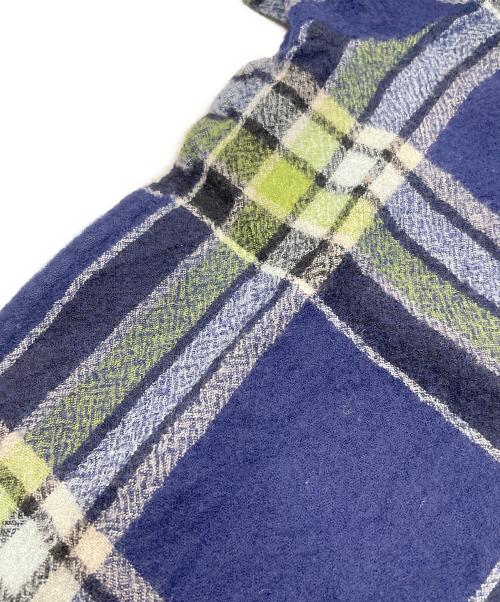 ROBE DE CHAMBRE COMME DES GARCONS（ローブドシャンブル コムデギャルソン）ROBE DE CHAMBRE COMME DES GARCONS (ローブドシャンブル コムデギャルソン) チェックシャツ グリーン×ネイビー サイズ:Sの古着・服飾アイテム