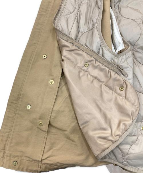 Spick and Span（スピック＆スパン）Spick and Span (スピックアンドスパン) グログランフーディーライナーブルゾン ベージュ サイズ:36の古着・服飾アイテム