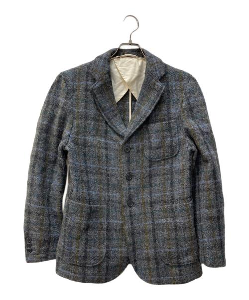 Harris Tweed（ハリスツイード）Harris Tweed (ハリスツイード) D'sh (ディッシュ) ウールテーラードジャケット グレー サイズ:38の古着・服飾アイテム