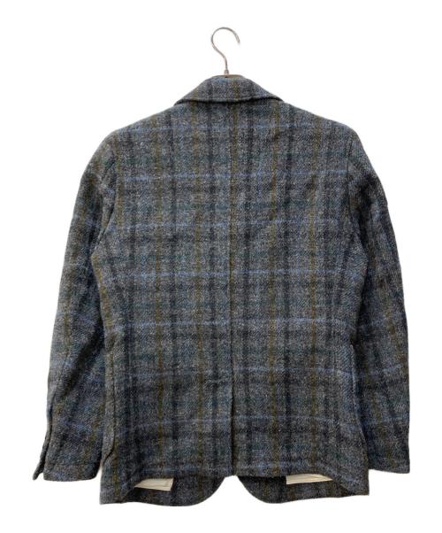 Harris Tweed（ハリスツイード）Harris Tweed (ハリスツイード) D'sh (ディッシュ) ウールテーラードジャケット グレー サイズ:38の古着・服飾アイテム